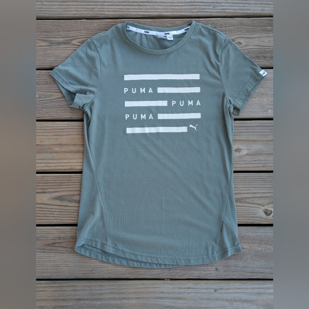 Puma Olive Graphic Tee